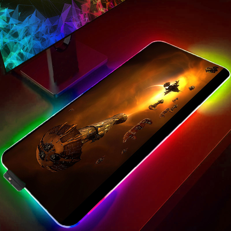 Laptop Accessories Online - لوحة ماوس RGB كبيرة الحجم للألعاب،