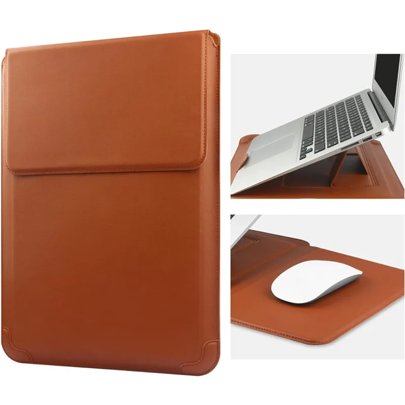 Laptop Accessories Bag - حقيبة كمبيوتر محمول جلدية محمولة لماك