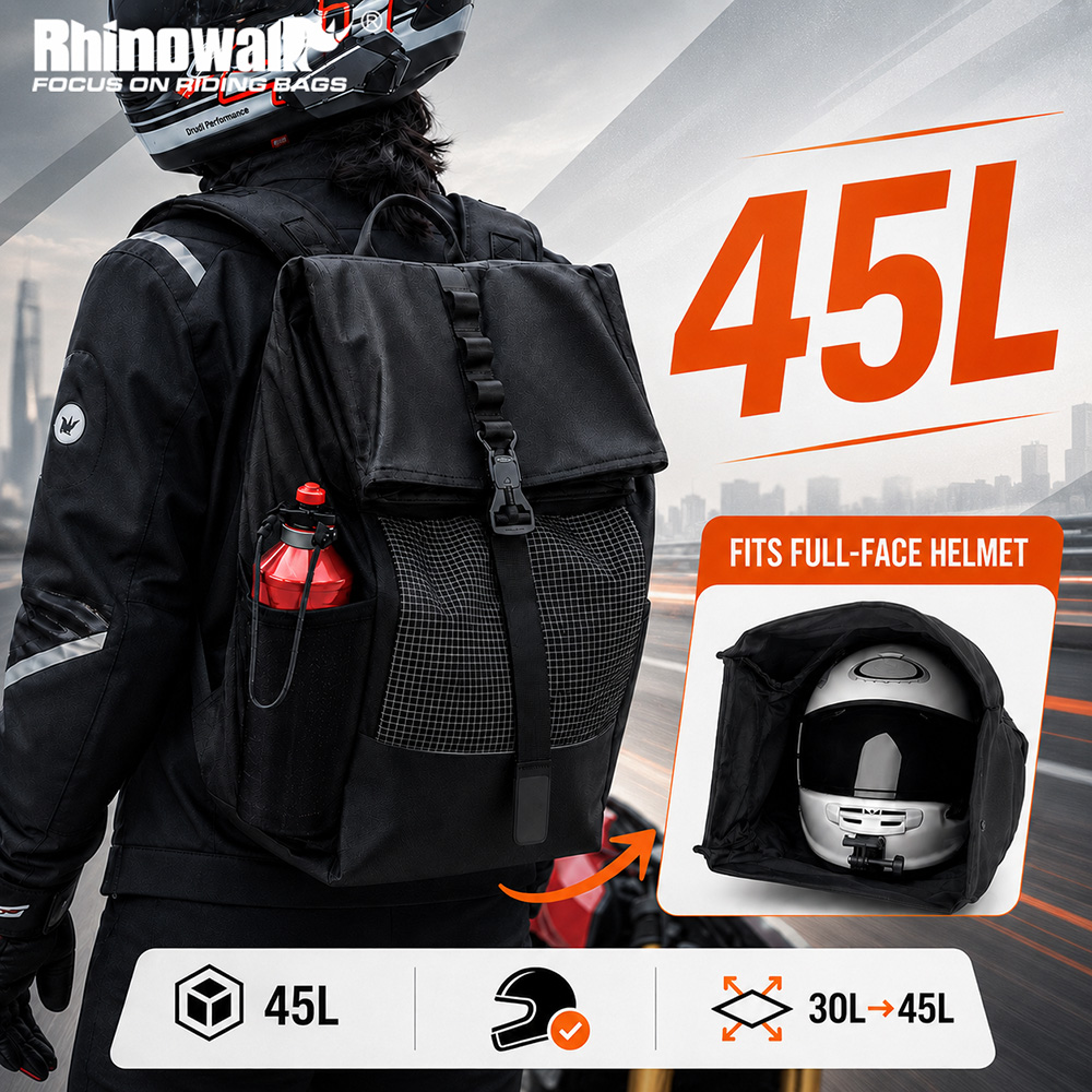 Laptop Accessories Bag - حقيبة ظهر للدراجات النارية من Rhinowalk