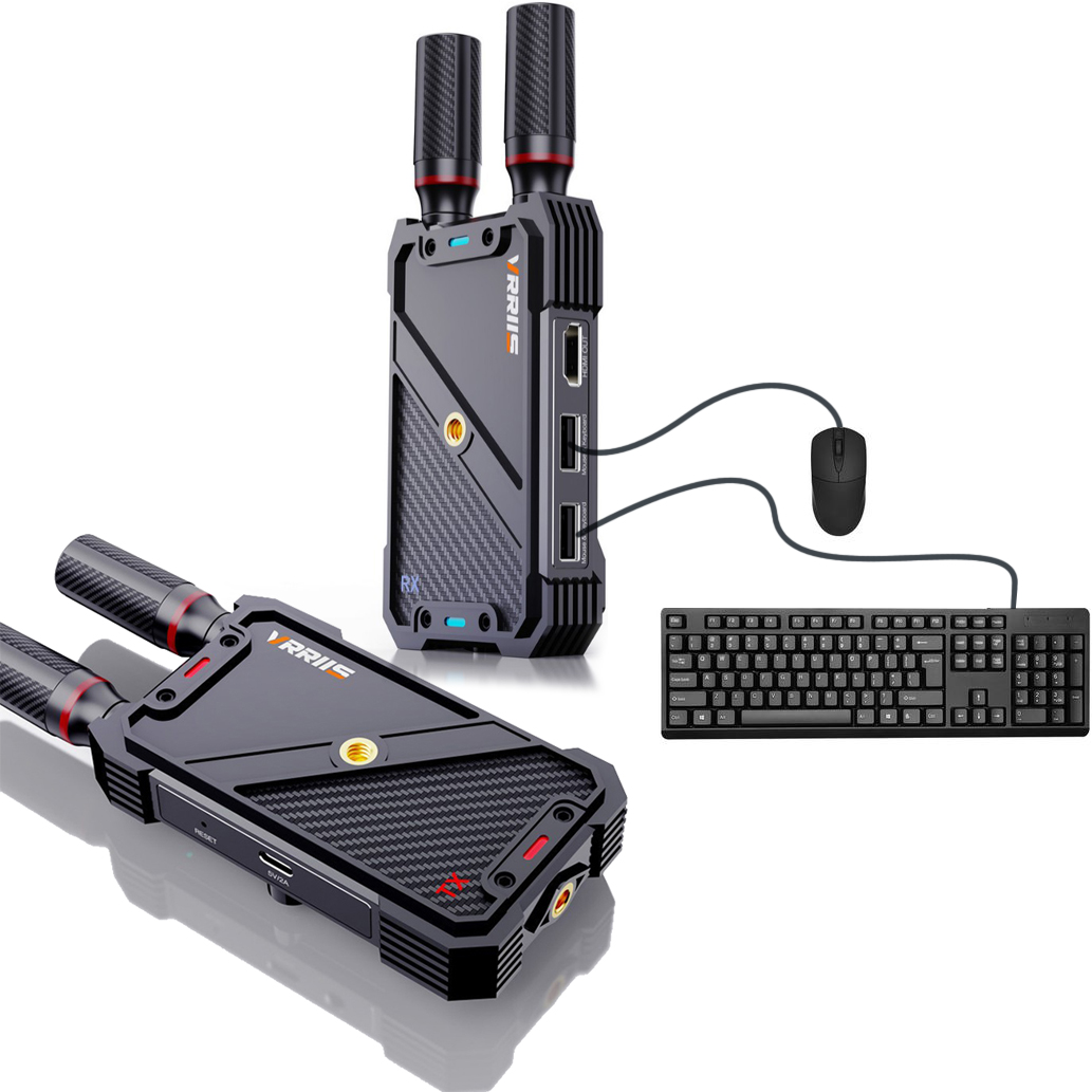 Laptop Ergonomic Accessories - VRRIIS WL082K 400m لاسلكي HDMI KVM