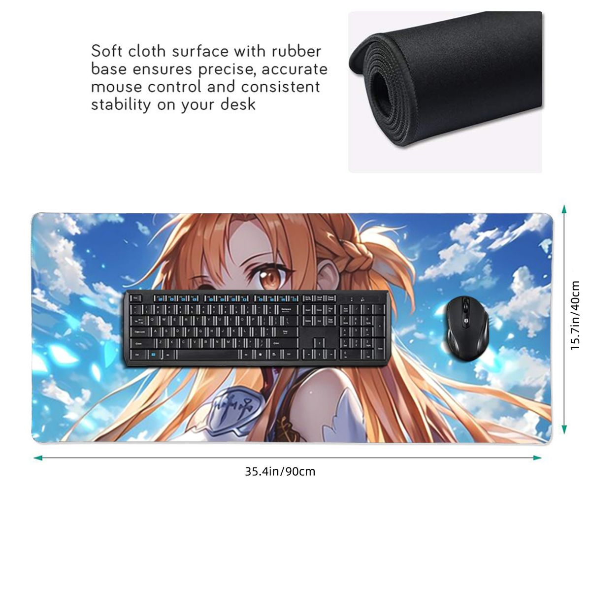 سجادة ماوس كبيرة بتصميم أنمي س - مراجعة Laptop Accessories Online وسعره