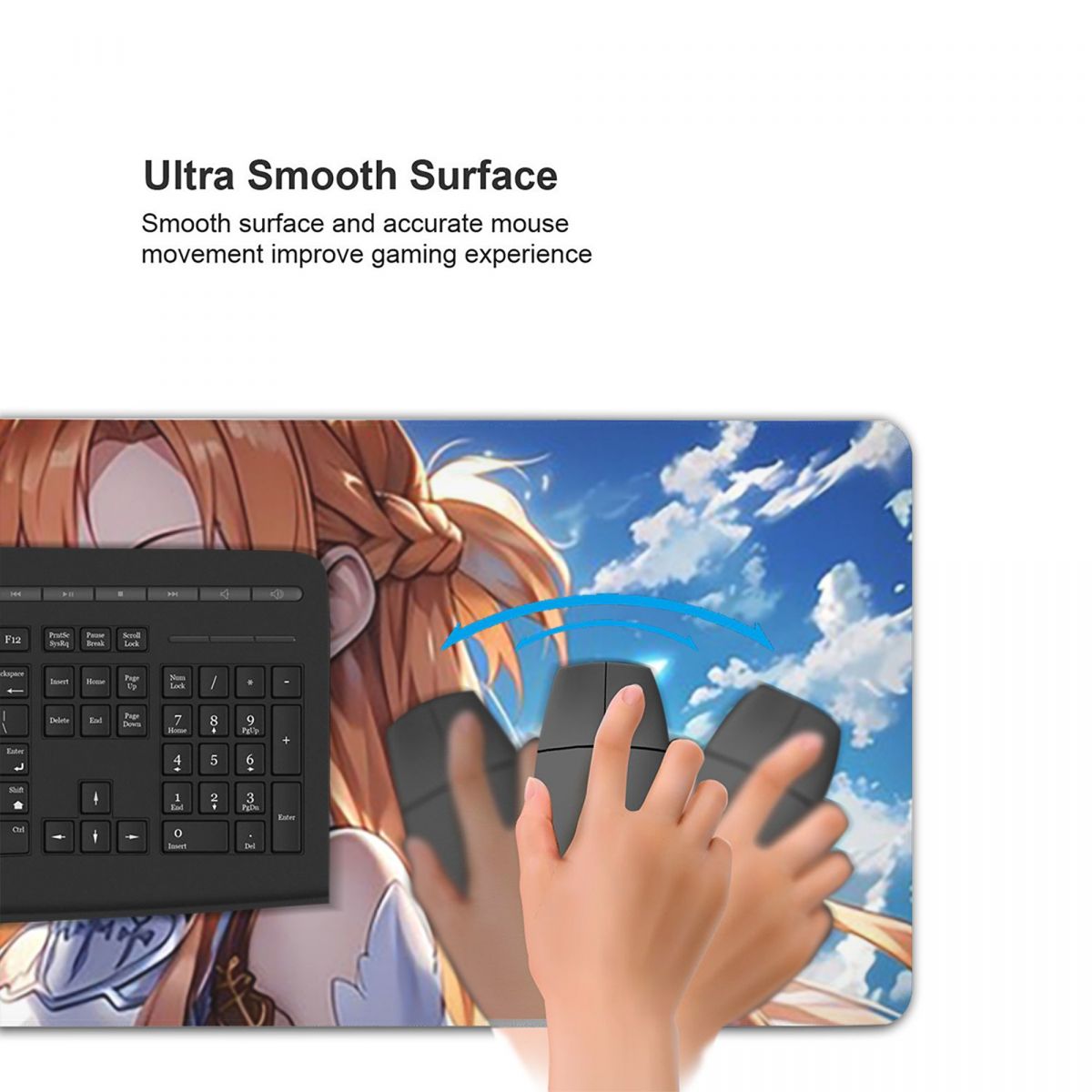 سجادة ماوس كبيرة بتصميم أنمي س - مراجعة Laptop Accessories Online وسعره