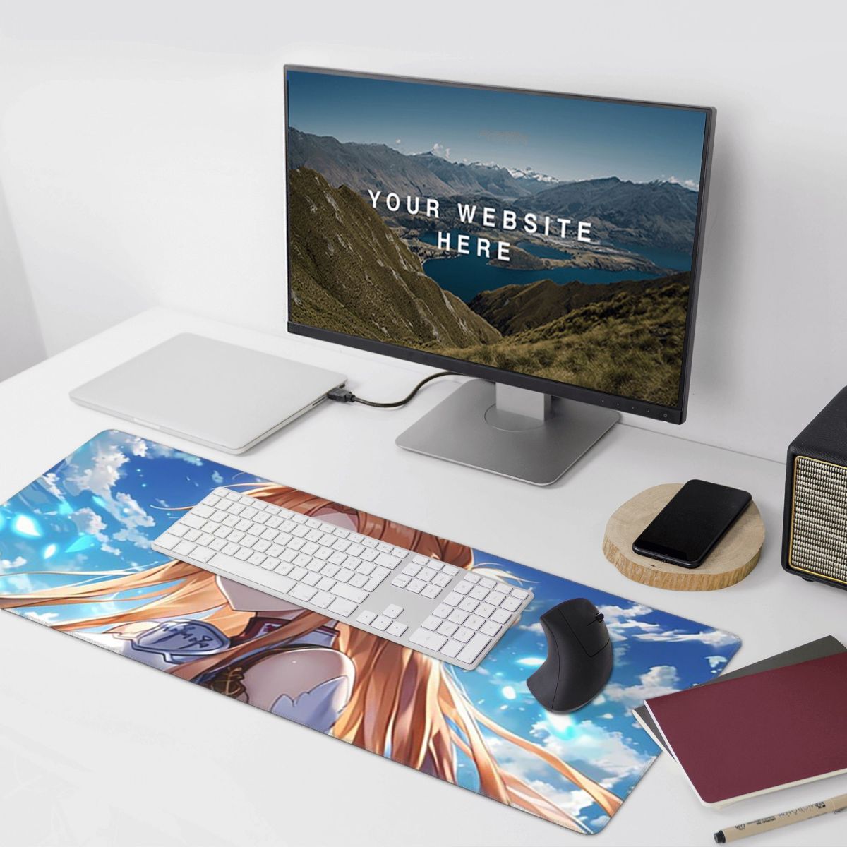 سجادة ماوس كبيرة بتصميم أنمي س - مراجعة Laptop Accessories Online وسعره