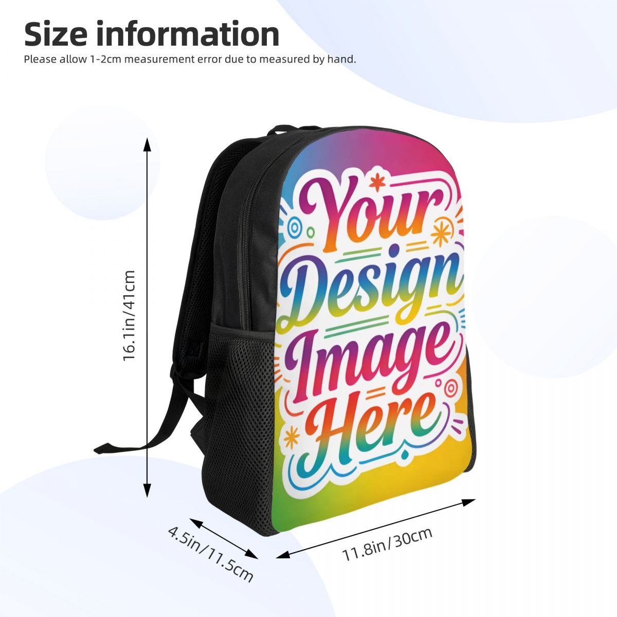 حقيبة ظهر مخصصة بصورةك وشعارك  - مراجعة Laptop Accessories For Students وسعره