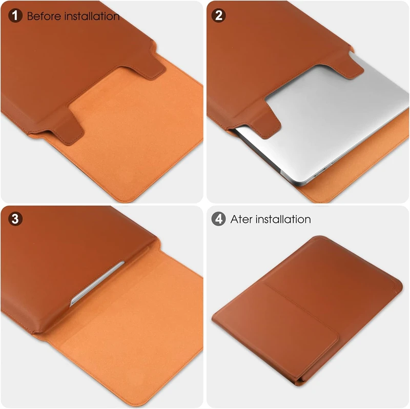 حقيبة كمبيوتر محمول جلدية محمو - مراجعة Laptop Accessories Bag وسعره