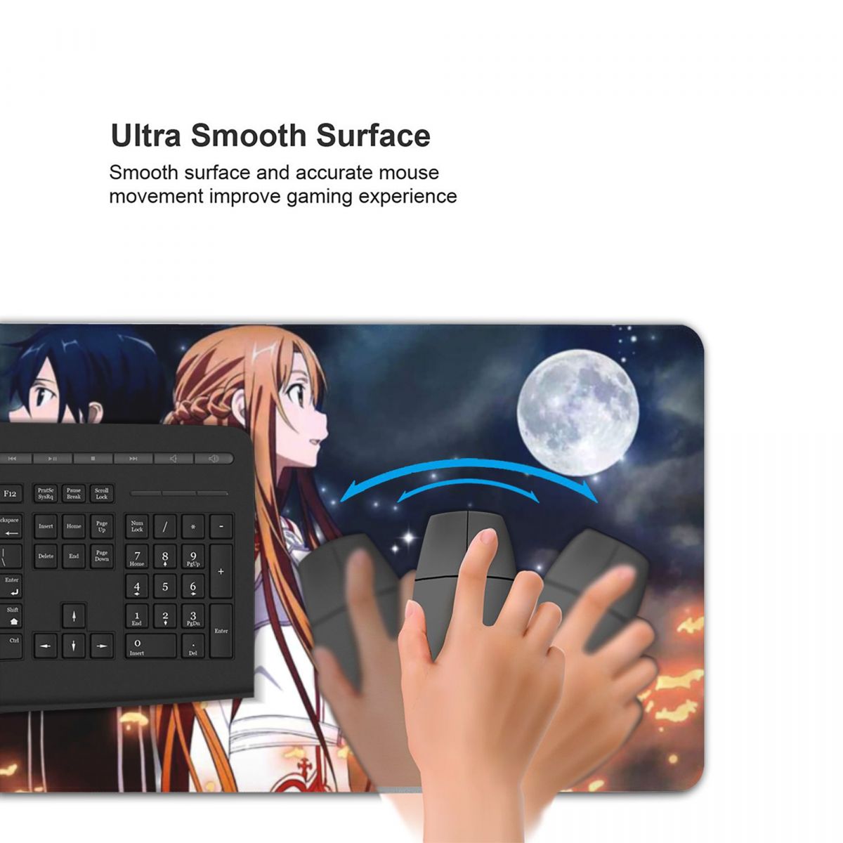 سجادة ماوس كبيرة بتصميم أنمي س - مراجعة Laptop Accessories Online وسعره