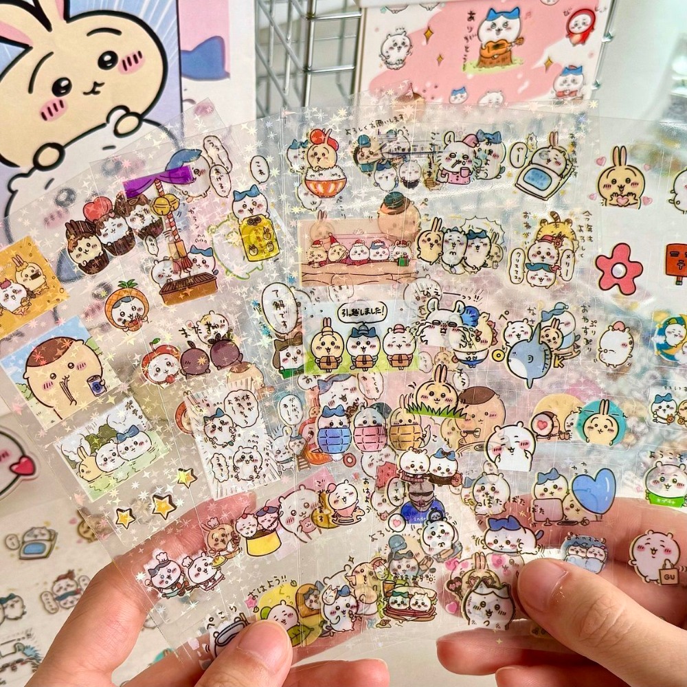 30 قطعة ملصقات ليزر تشييكاوا ك - مراجعة Laptop Accessories Cute وسعره