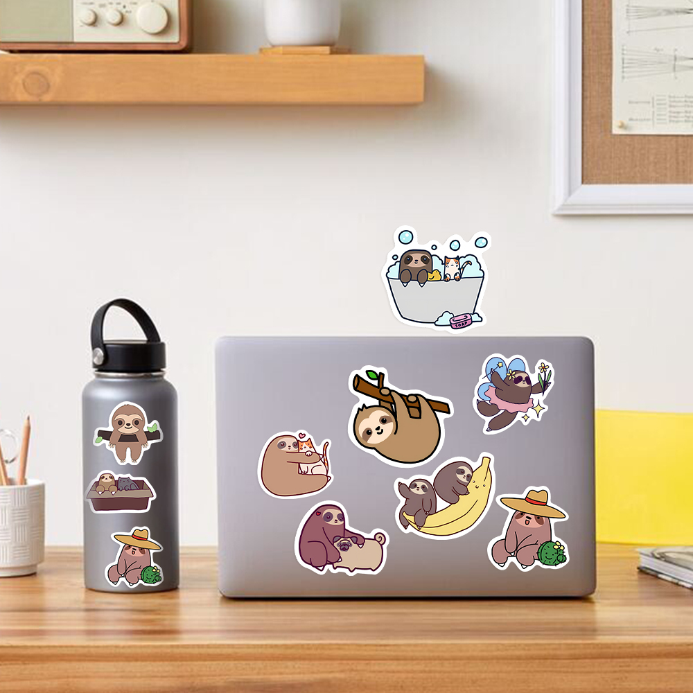 10/25/50 قطعة ملصقات الكرتون ا - مراجعة Laptop Accessories Girly وسعره
